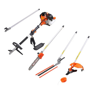 Wolf Creek 5in1 Multi-Tool 58G - Hedge Trimmer Strimmer Brush Cutter Pruner (58cc)