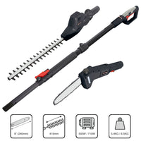 Wolf Creek 2 IN 1 Electric Long Reach Pole Saw & Hedge Trimmer